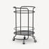 FORNASETTI Round food trolley black C51E003FOR22NER