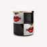 FORNASETTI Paper basket Kiss white/black/red C11Y005FOR21ROS