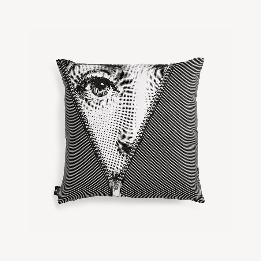 FORNASETTI Cushion Tema e Variazioni n.401 White/Black PILLTV009FOR21BIA