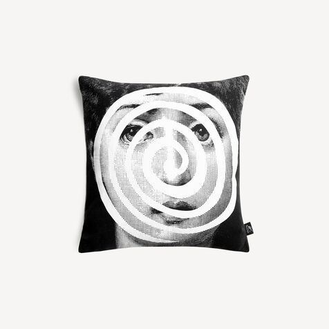 FORNASETTI Cushion Tema e Variazioni n. 18-297 White/Black PILLTV013FOR24BIA