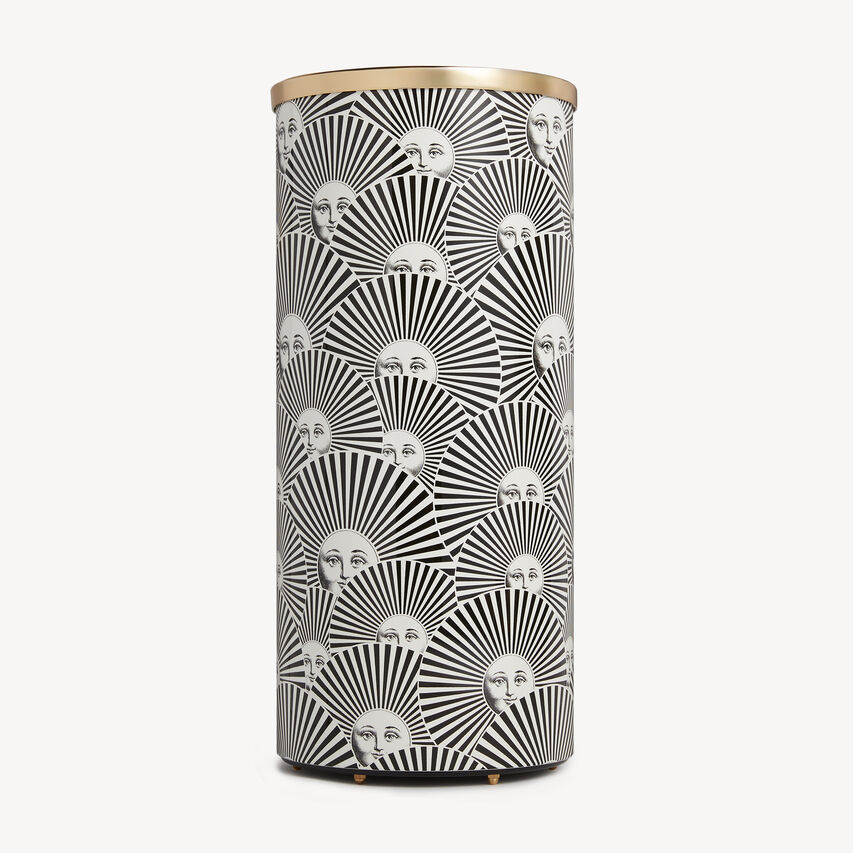 FORNASETTI Umbrella stand Soli a Ventaglio White/Black C13X070FOR23BIA