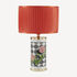 FORNASETTI Cylindrical lampshade in pleated fabric Red PAR025FOR23ROS