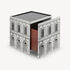 FORNASETTI Cube with drawer Architettura White/Black M03X422FOR23BIA
