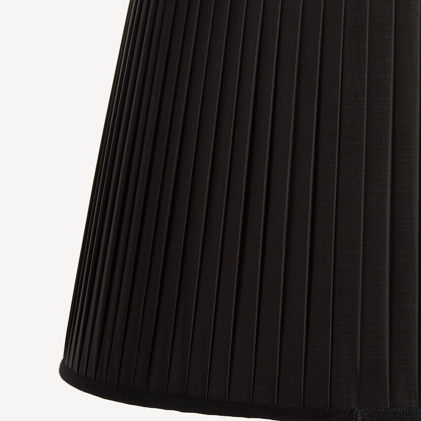 FORNASETTI Conical pleated lampshade Black PAR013FOR21NER