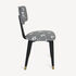 FORNASETTI Upholstered chair Soli a ventaglio White/Black M66X070POFOR24NER