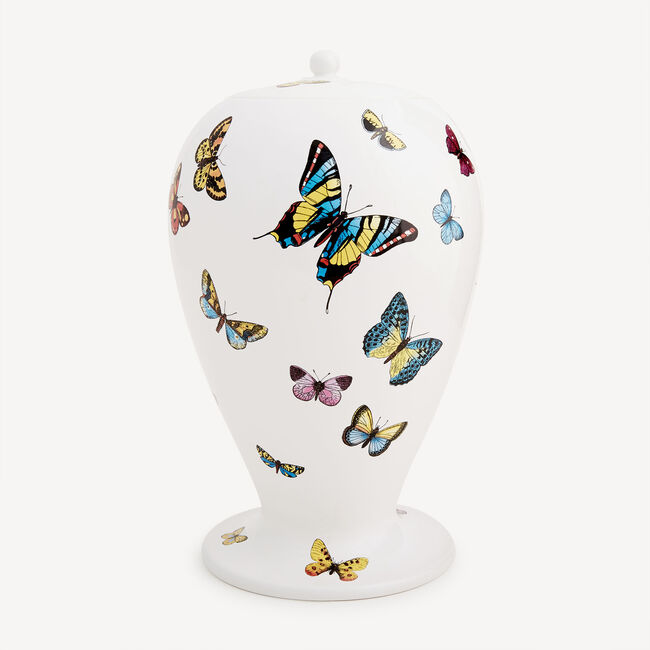 Shop Fornasetti Vase Farfalle In Multicolour