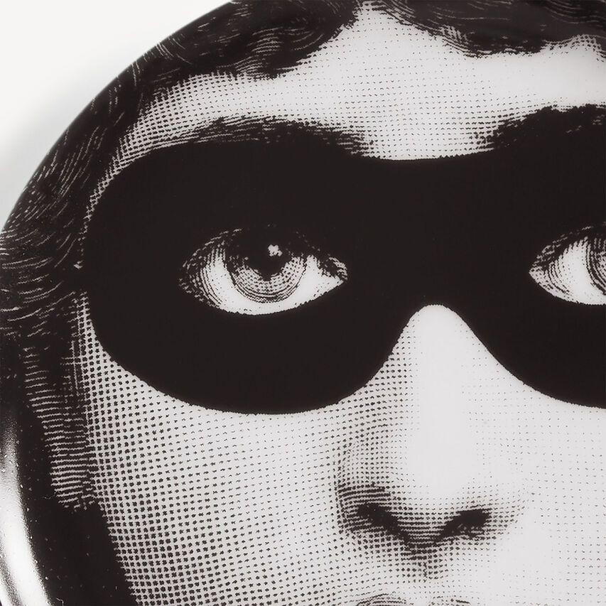 FORNASETTI Coaster Tema e Variazioni n.22 White/Black P17X022FOR21BIA