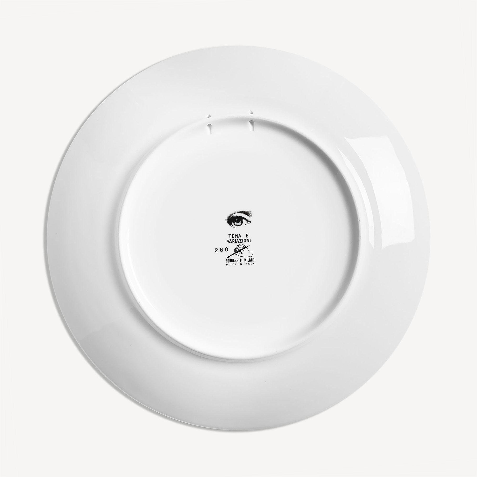 Wall plate Tema e Variazioni n.260 in White/Black | Fornasetti®