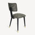 FORNASETTI Upholstered chair Malachite Black/Gold M66Y105POFOR24ORO