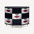 FORNASETTI Small cabinet polyhedric Kiss White/Black/Red M38Y005POFOR24ROS