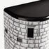 FORNASETTI Curved cabinet Architettura white/black M09X499FOR21BIA