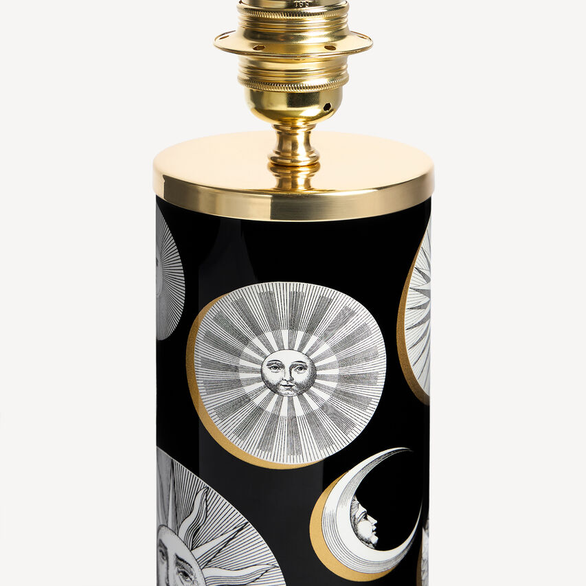 FORNASETTI Small lamp Soli e Lune Black/White/Gold C05X300FOR25NER