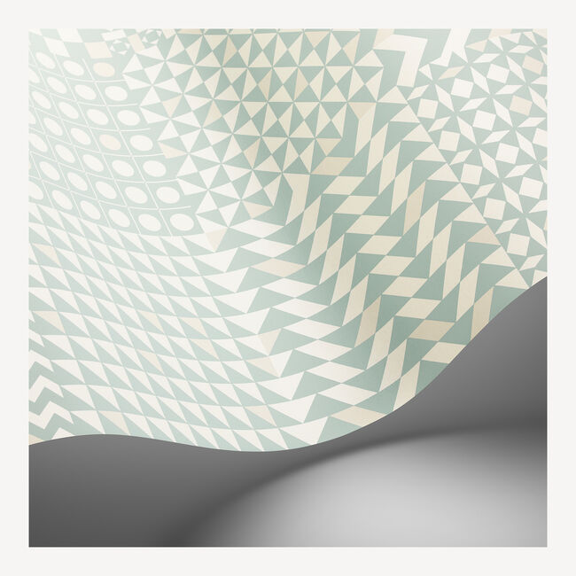 Shop Fornasetti Wallpaper Geometrico In Pastel