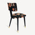 FORNASETTI Upholstered chair Bottiglie Cocktail Black/White/Salmon M66Y693POFOR24NER