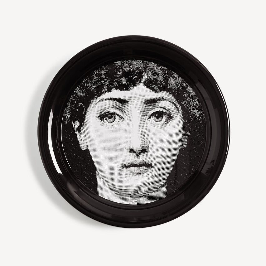 FORNASETTI Tray Tema e Variazioni n.1 White/Black C26X193FOR21BIA