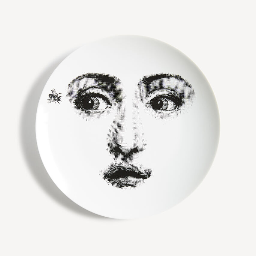 FORNASETTI Wall plate Tema e Variazioni n.364 White/Black PTV364XFOR21BIA