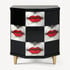 FORNASETTI Polyhedric bedside table Kiss White/Black/Red M48Y005POFOR24ROS