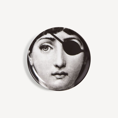 FORNASETTI Coaster Tema e Variazioni n.8 White/Black P17X008FOR21BIA