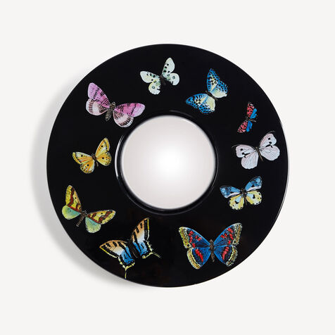 FORNASETTI Frame with convex mirror Farfalle Multicolour C38Y410FOR21NER