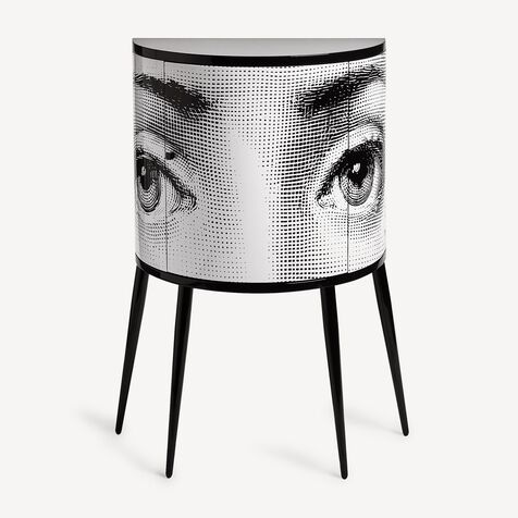 FORNASETTI Console Occhi White/Black M51X124FOR21BIA