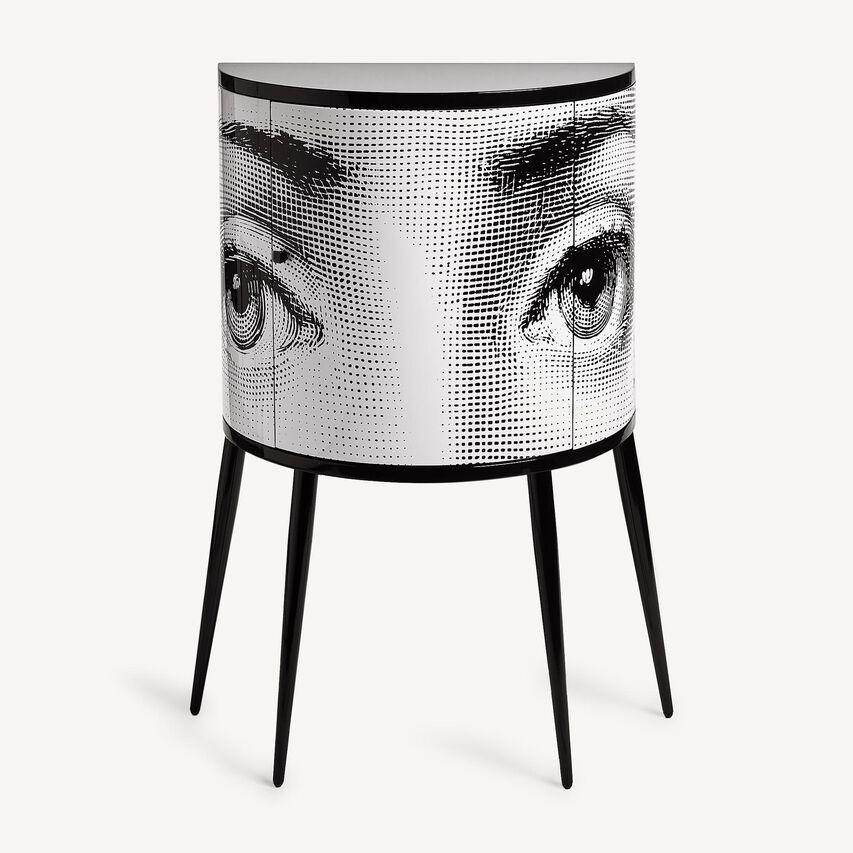 FORNASETTI Console Occhi White/Black M51X124FOR21BIA