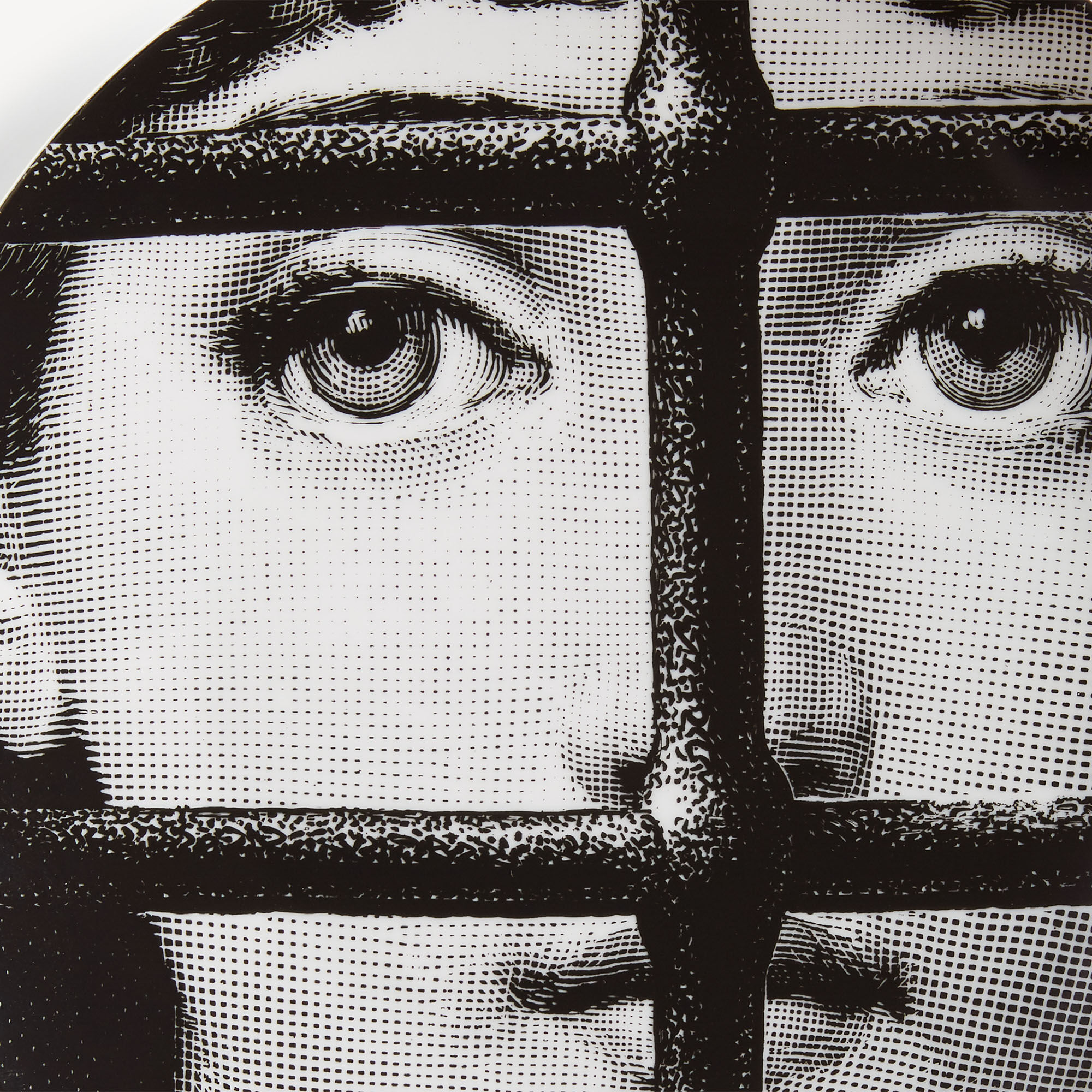 Fornasetti セット Wall plate Tema e Variazioni n.121 in White/Black | Fornasetti®