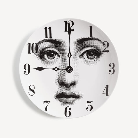 FORNASETTI Wall plate Tema e Variazioni n.74 White/Black PTV074XFOR21BIA