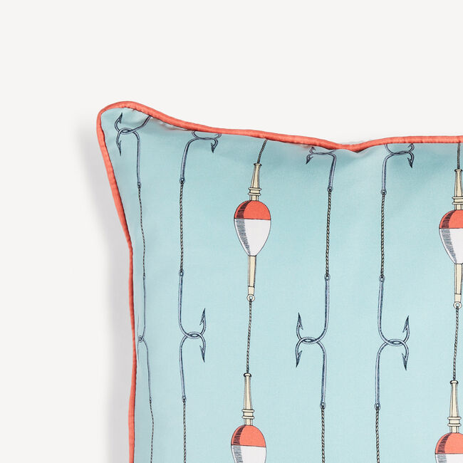 Shop Fornasetti Set Of 2 Cushions Grande Pesce In Multicolour