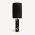 FORNASETTI Cylindrical pleated lampshade black PAR012FOR21NER