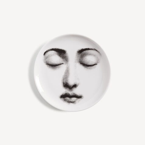 FORNASETTI Coaster Tema e Variazioni n.213 White/Black P17X213FOR21BIA