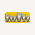 FORNASETTI Tray Civette white/black/yellow C21Y501FOR21GIA