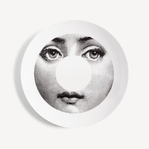 FORNASETTI Wall plate Tema e Variazioni n.63 White/Black PTV063XFOR21BIA