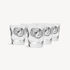 FORNASETTI 6 Water Glasses Set Cammei White/Black G40X3886FOR22NER