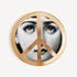 FORNASETTI Wall plate Tema e Variazioni n.404 UNITED FOR PEACE white/black/gold PTVZ404FOR22ORO