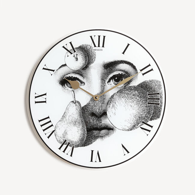 Shop Fornasetti Clock Tema E Variazioni N. 218 In White/black