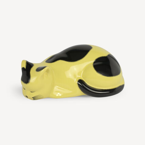 FORNASETTI Cat Macchiato Yellow/Black P40Y201FOR21GIA