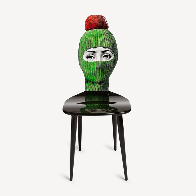 Fornasetti Chair Lux Gstaad In Green/red/black