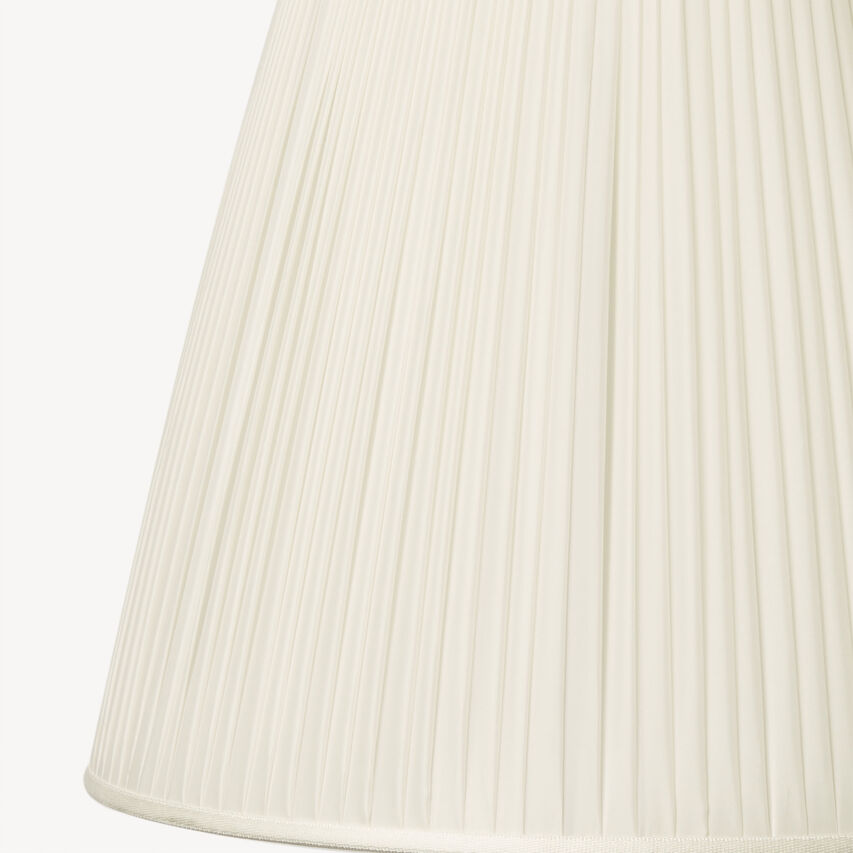 FORNASETTI Conical lampshade in pleated fabric White PAR022FOR23BIA