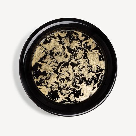 FORNASETTI Tray Emisfero Gold/Black C26Z199FOR21ORO