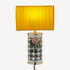 FORNASETTI Semi-cylindrical lampshade in pleated fabric Yellow PAR028FOR23GIA
