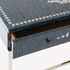 FORNASETTI Console with drawer Giro di conchiglie Silver/Blue M40Y134BCFOR23BLU