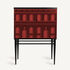 FORNASETTI Raised small sideboard Facciata Quattrocentesca Red/Black M44Y200FOR22ROS