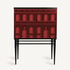 FORNASETTI Raised small sideboard Facciata Quattrocentesca red/black M44Y200FOR22ROS
