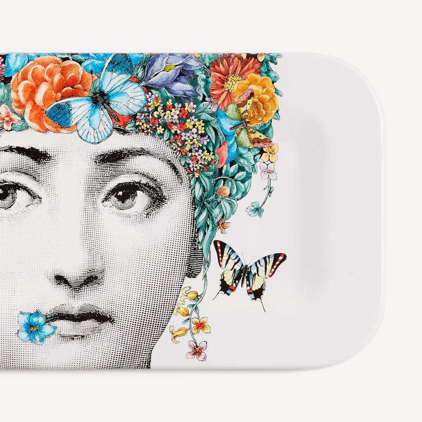 FORNASETTI Tray Fior di Lina Multicolour C21Y800FOR21MUL